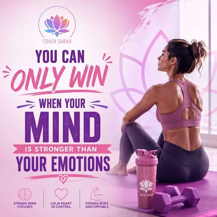 Coach Sarah wellness motivation about building a strong mind